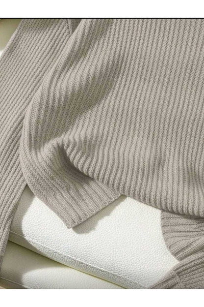 TRİKO Örme Oversize Bisiklet Yaka Kazak Yeni BTK