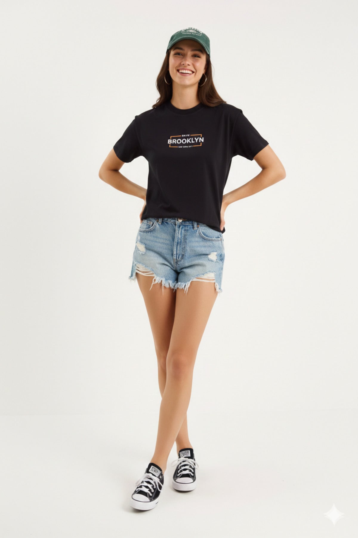BKLYN Brooklyn Baskılı Regular Kalıp Kadın Yeni Sezon T-Shirt