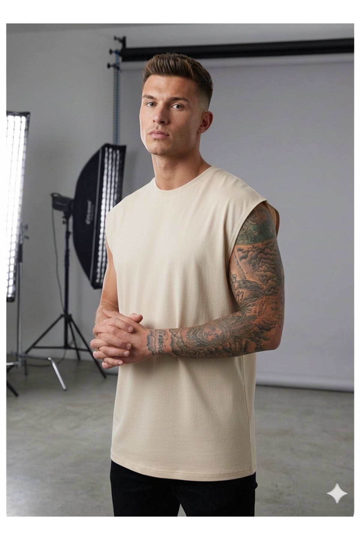 Basic Sıfır Kol Tshirt