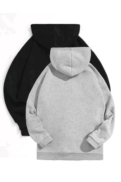2'li Paket Sweatshirt Hoodie Spor Oversize Kapşonlu : Unisex