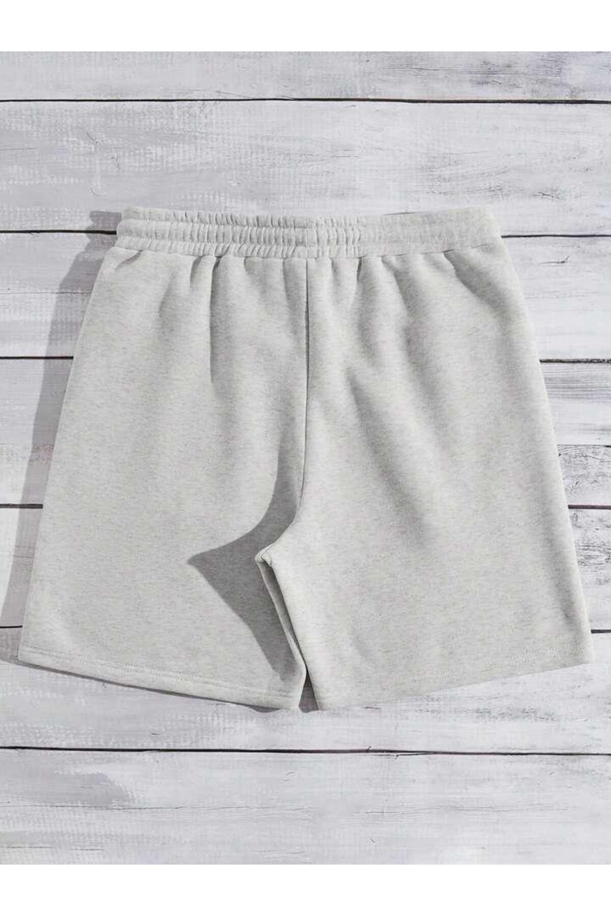 Baskılı Normal Kalıp Şort Unisex