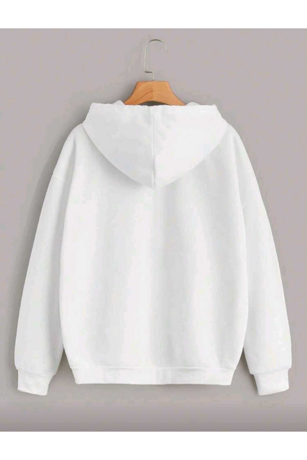 Fermuarlı Kalın Kışlık Şardonlu Unisex Sweatshirt