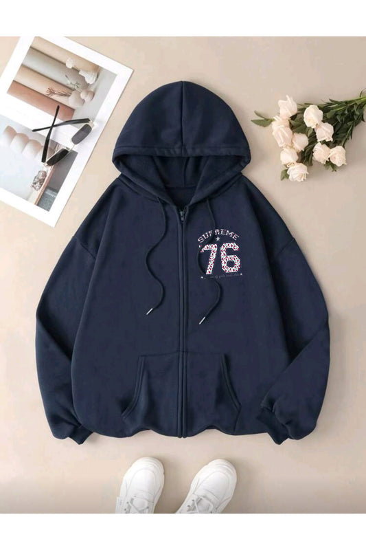 76 Baskılı FERMUARLI HIRKA