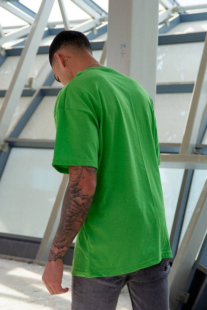 Oversize Düz Baskısız Spor Tshirt