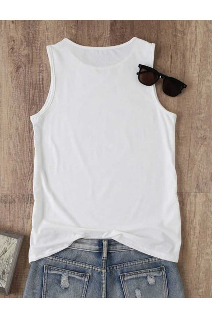 FLOWERS Desenli Kadın Pamuklu Omuzu Açık (Kolsuz) Yazlık T-shirt