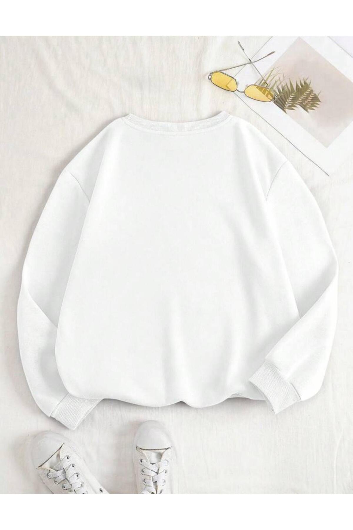 Unısex Baskılı Bisiklet Yaka Sweatshirt Hoodie Be Kınd