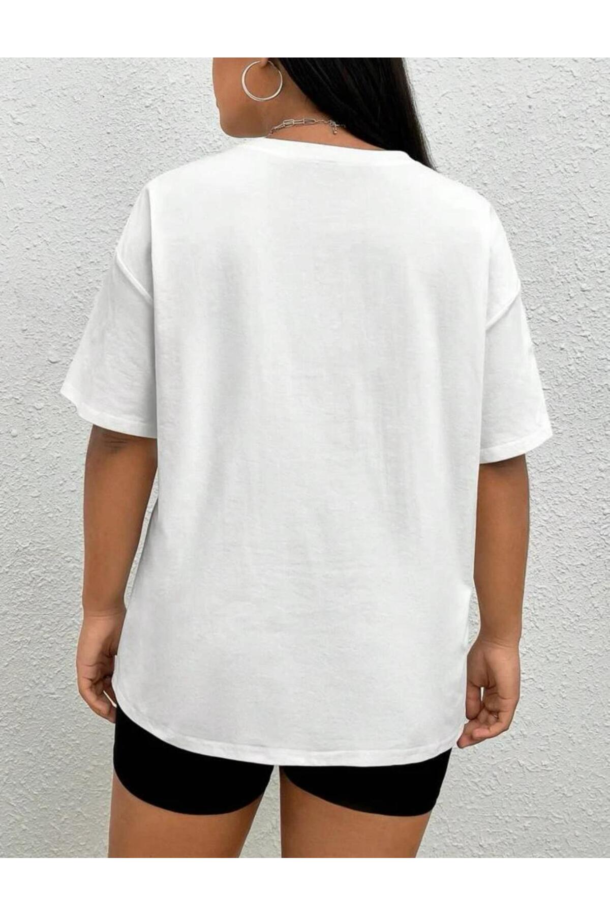 Büyük Beden Geniş Kalıp  Tshirt Serisi ( OVERSİZE-CURVE )Unisex