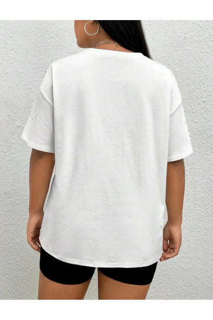 Büyük Beden Geniş Kalıp  Tshirt Serisi ( OVERSİZE-CURVE )Unisex