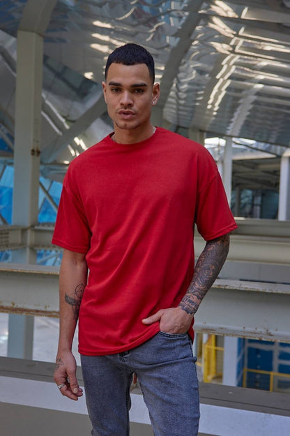 Oversize Düz Baskısız Spor Tshirt