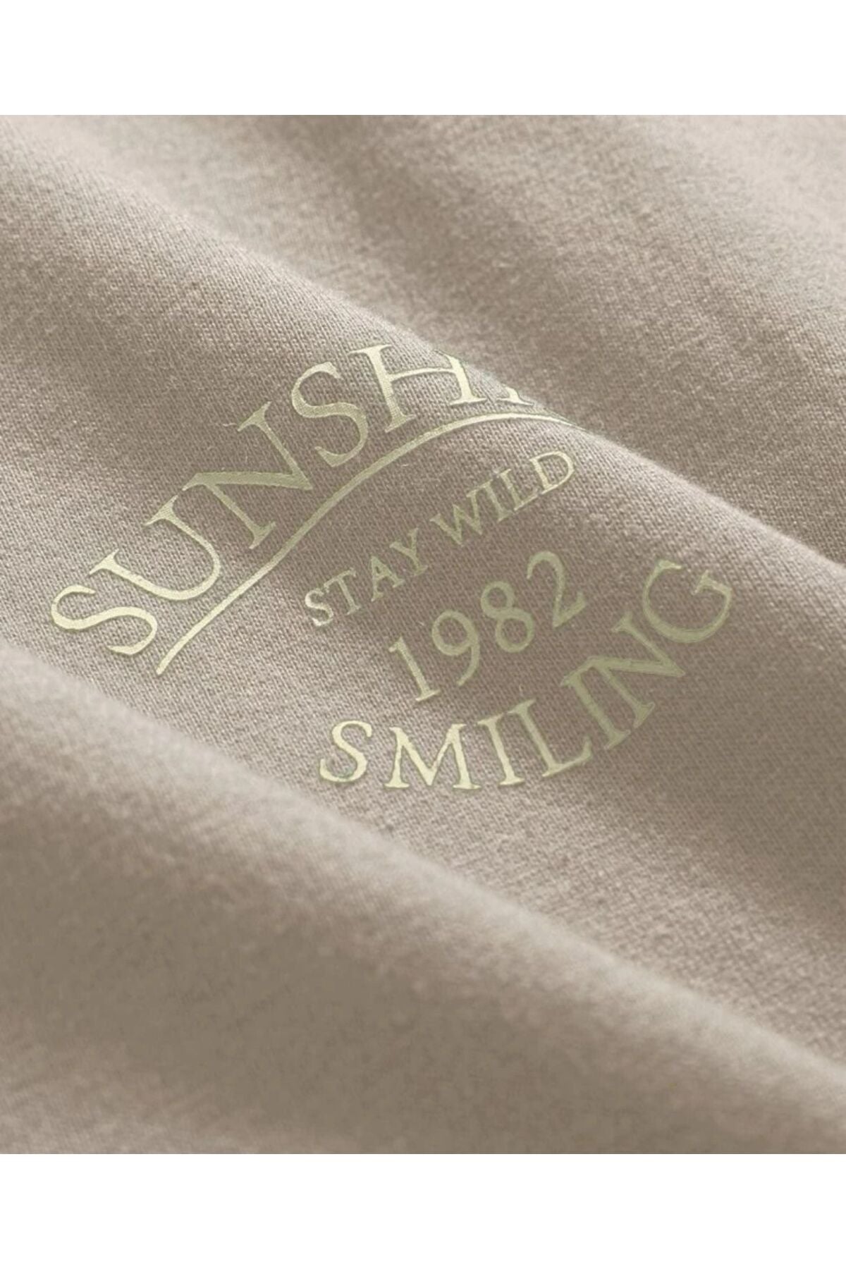 SUNSHINE Baskılı Oversize Tshirt