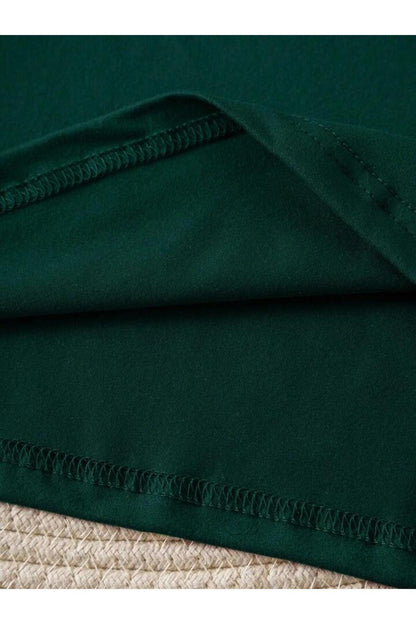 V Yaka Regular Fit Kalıp Düz Tshirt