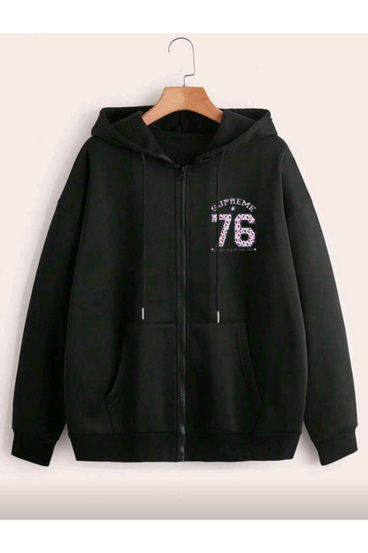 76 Baskılı FERMUARLI HIRKA