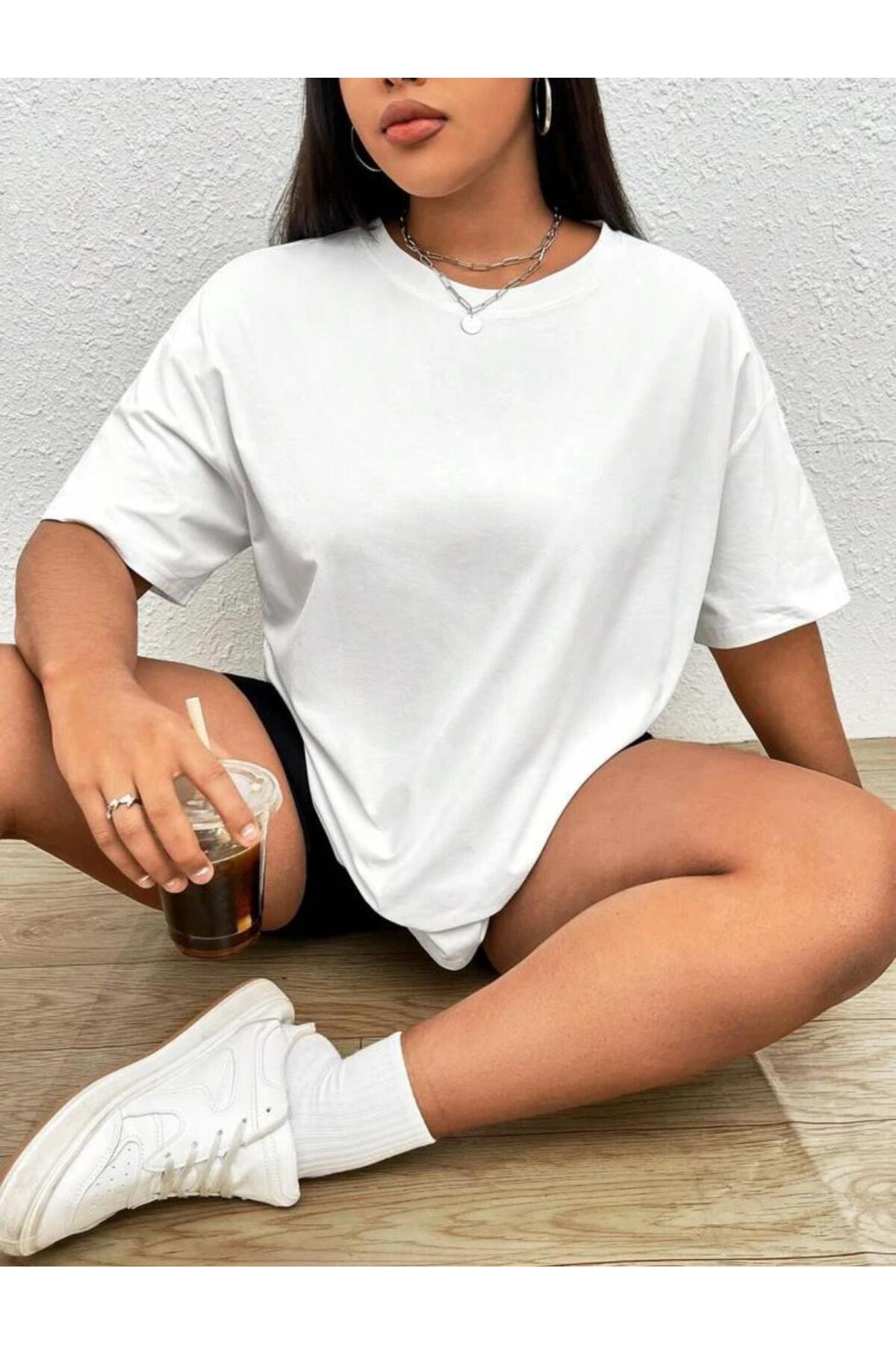 Büyük Beden Geniş Kalıp  Tshirt Serisi ( OVERSİZE-CURVE )Unisex