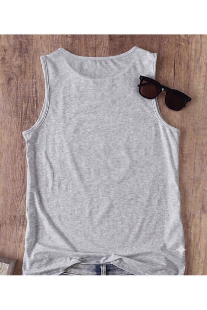 FLOWERS Desenli Kadın Pamuklu Omuzu Açık (Kolsuz) Yazlık T-shirt