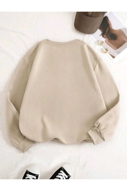LABUBU Sweatshirt Unisex Pamuklu Şardonlu