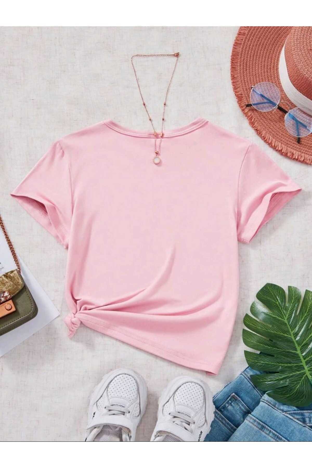 Çocuk MİX Baskılı Bisiklet Yaka Pamuklu T-shirt