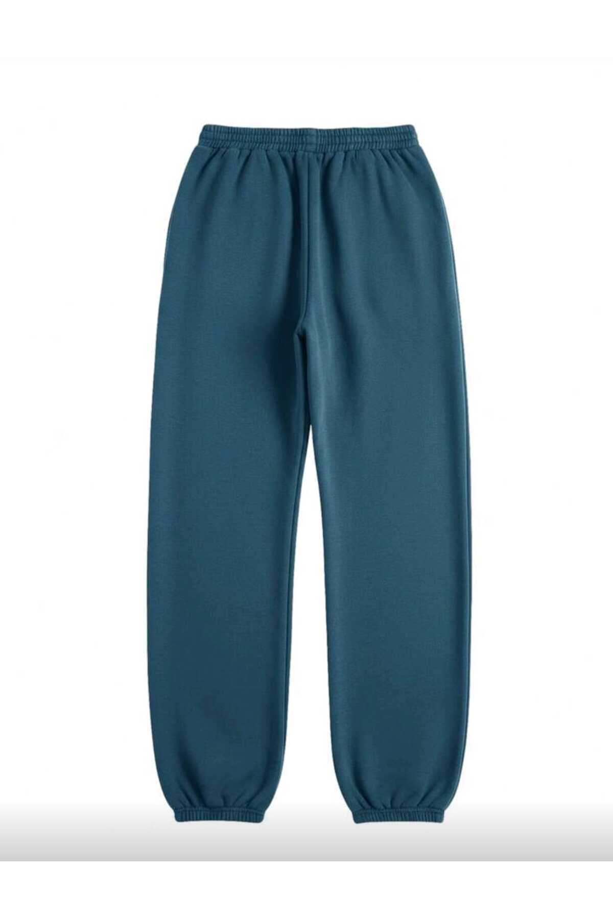 Soft Eşofman Altı Paçası Lastikli Şardonlu Unisex
