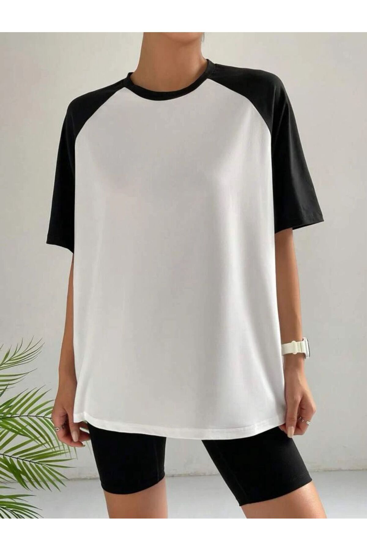 Raglan Sleeve ( Reglan Kol ) Pamuklu Geniş Kalıp Spor T-SHİRT