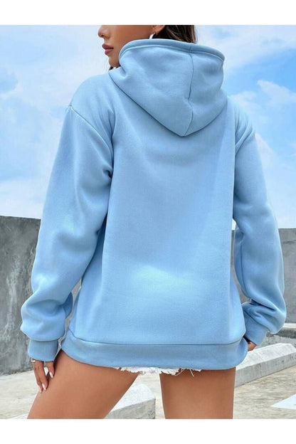 DÜZ KAPÜŞONLU OVERSİZE SWEATSHİRT