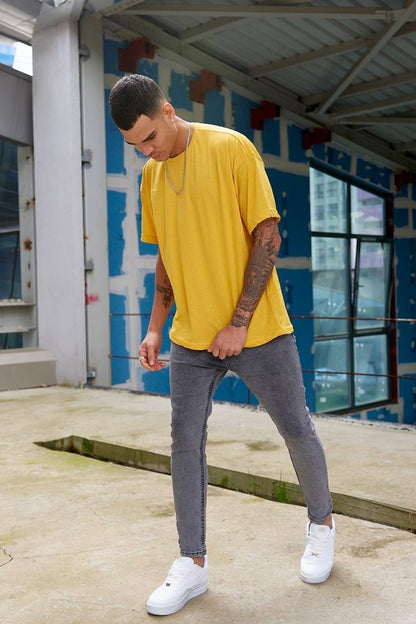 Oversize Düz Baskısız Spor Tshirt