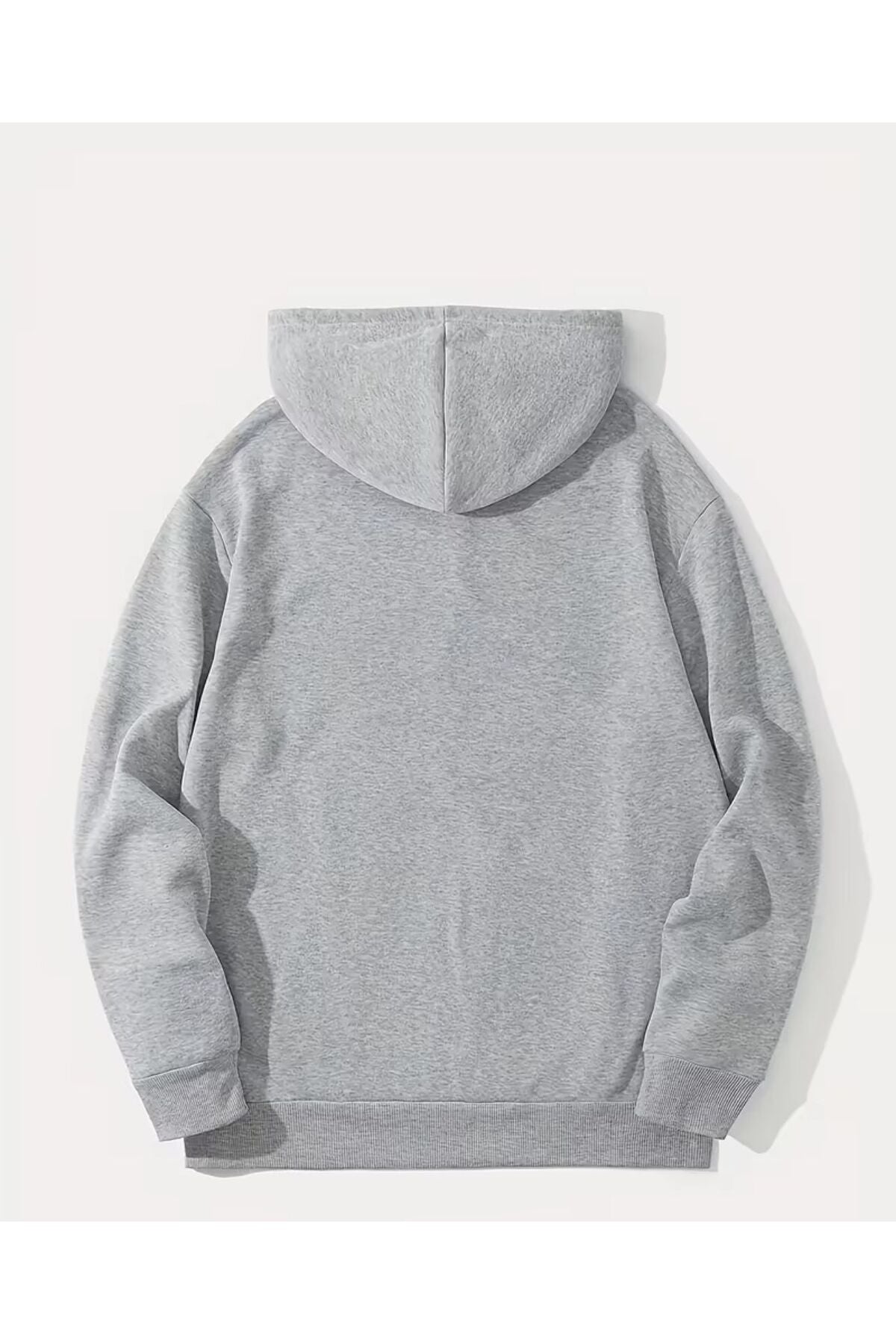 ERKEK KAPÜŞONLU DÜZ BASKISIZ SWEATSHİRT