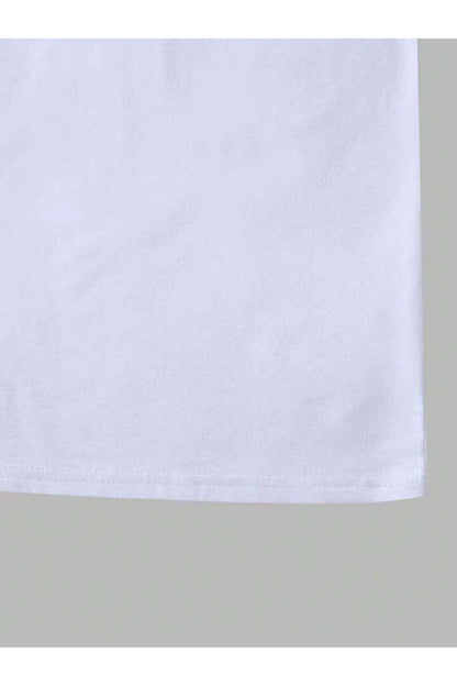 Erkek Sıfır Kol Baskısız Giyim Spor Giyim Oversize T-SHİRT