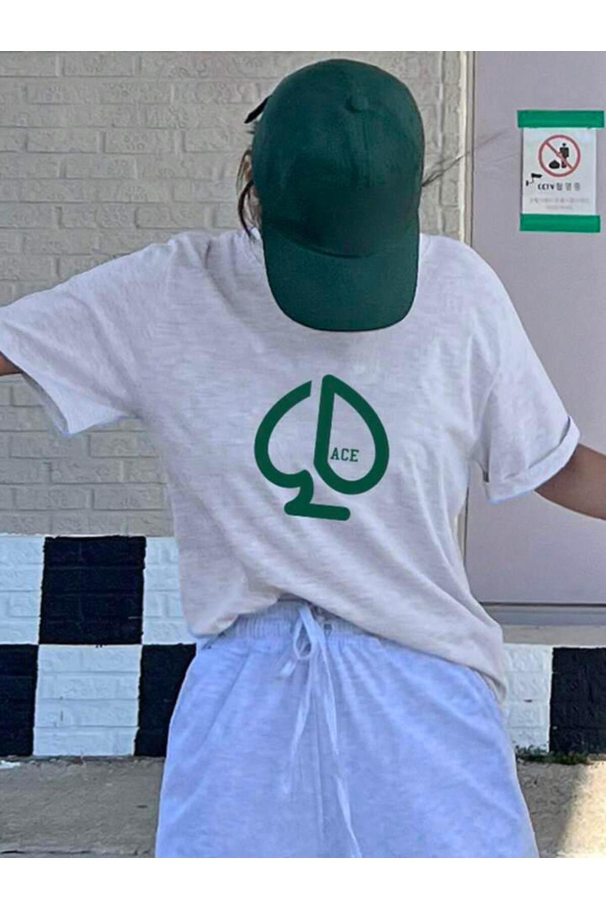 ACE Baskılı Oversize TSHİRT