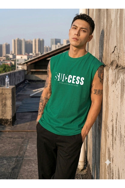 SUCCESS Erkek Sıfır Kol %100 Pamuk Penye