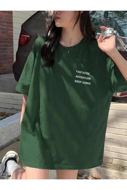 FANTASTIC Pamuklu Kısa Kol (Oversize) Tshirt