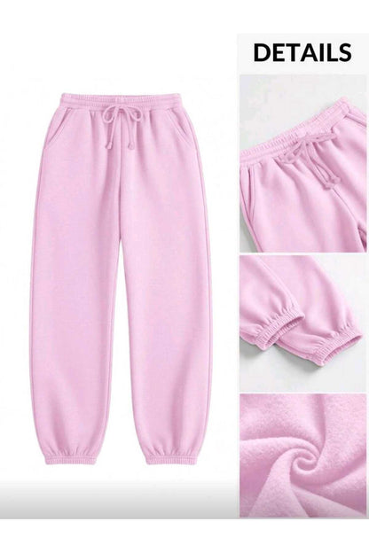 Soft Eşofman Altı Paçası Lastikli Şardonlu Unisex