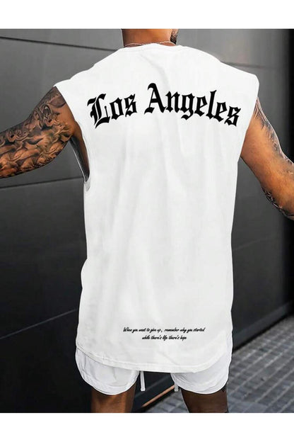 SIRT BASKILI TOP TANK (LOS ANGELES) BASKILI KOLSUZ TSHİRT