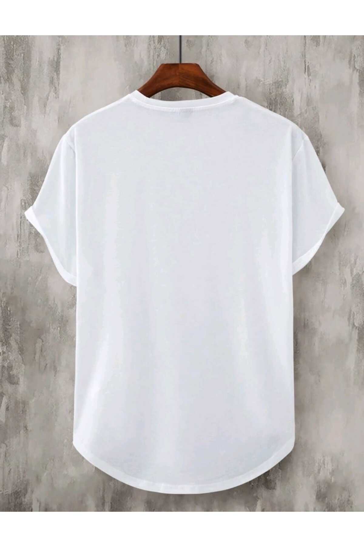 PANDA Oval Pamuklu Yazlık Unisex Tshirt