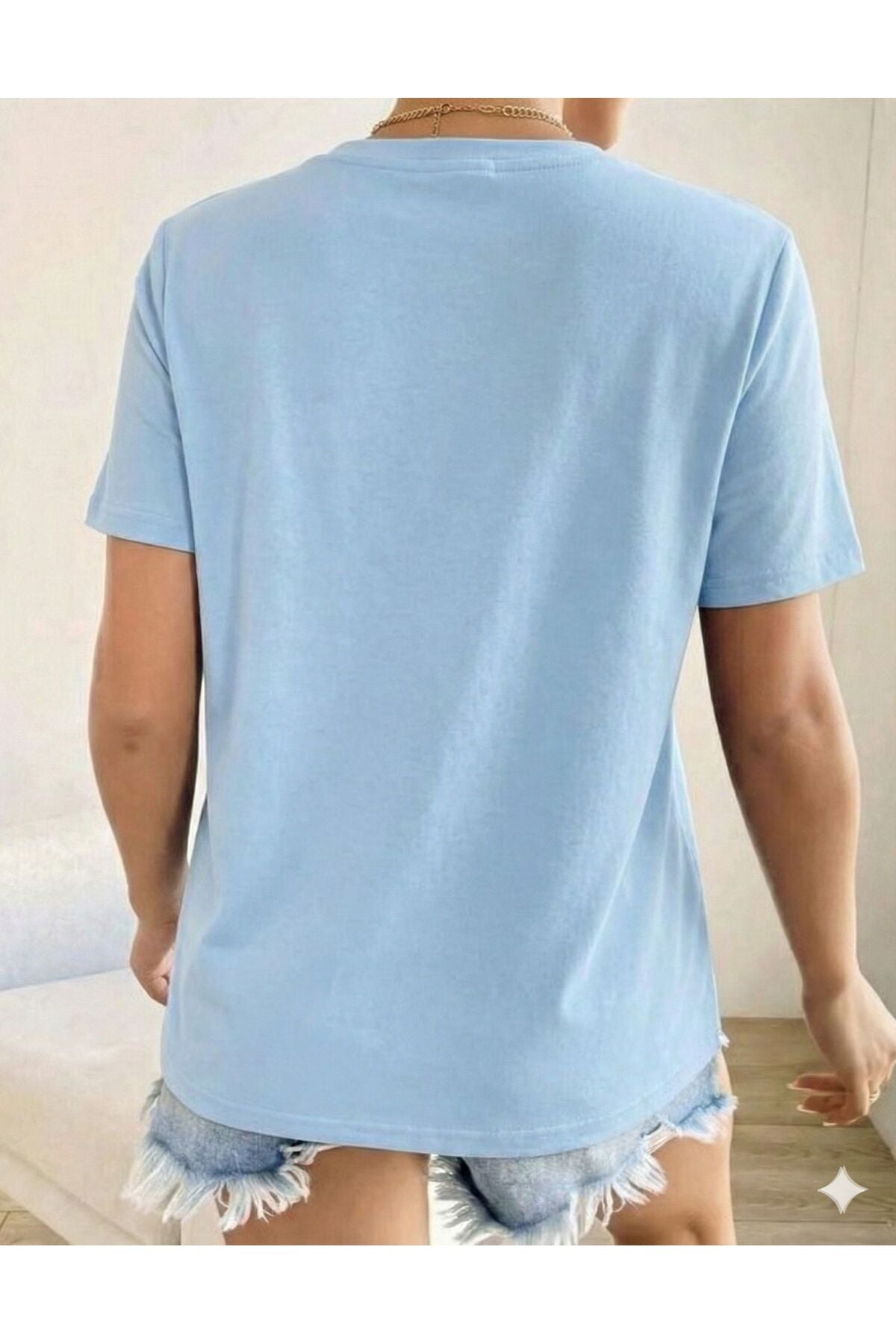 Kalp Baskılı Kadın Tshirt