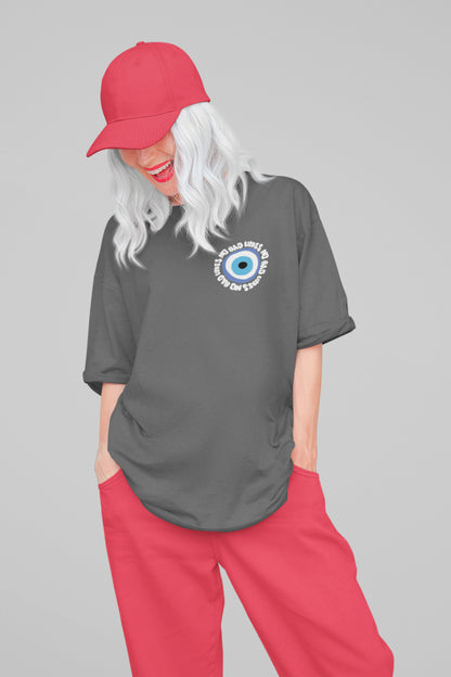 No Bad VIBES Oversize Geniş Kalıp Pamuklu T-shirt Unisex