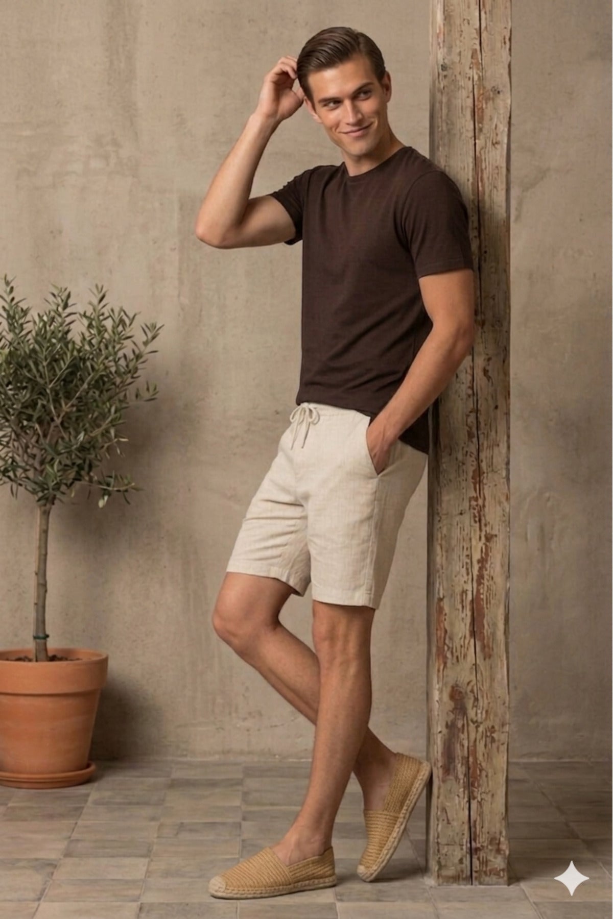 Erkek Slim Fit Dar Kesim Bisiklet Yaka %100 Pamuk Kısa Kollu Tişört (PENYE)