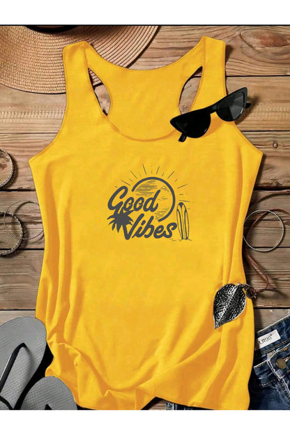 GOOD VIBES Yüzücü Kadın Atlet Tshirt