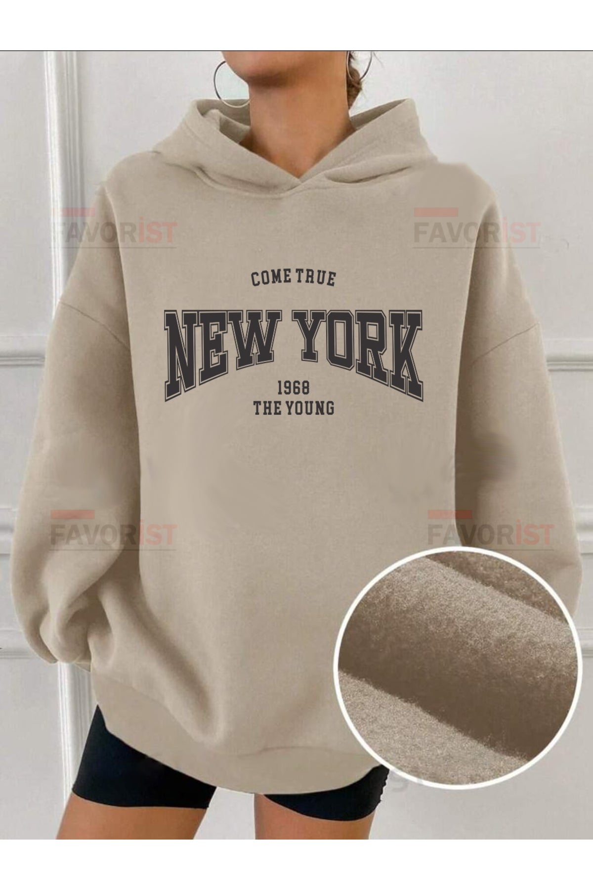 Oversize Kapüşonlu (COME TRUE NEW YORK) Sweatshirt