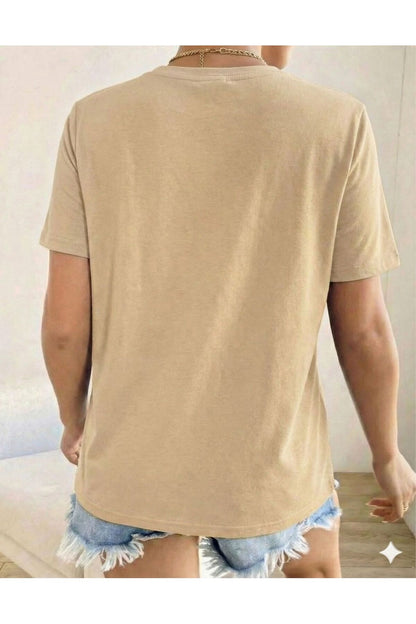 Kalp Baskılı Kadın Tshirt