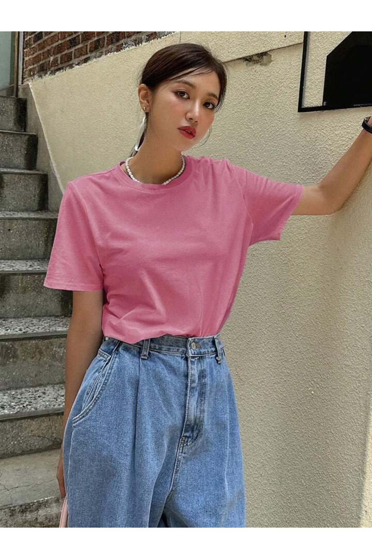 Rahat Kesim  Pamuklu Kısa Kol (Oversize) Tshirt