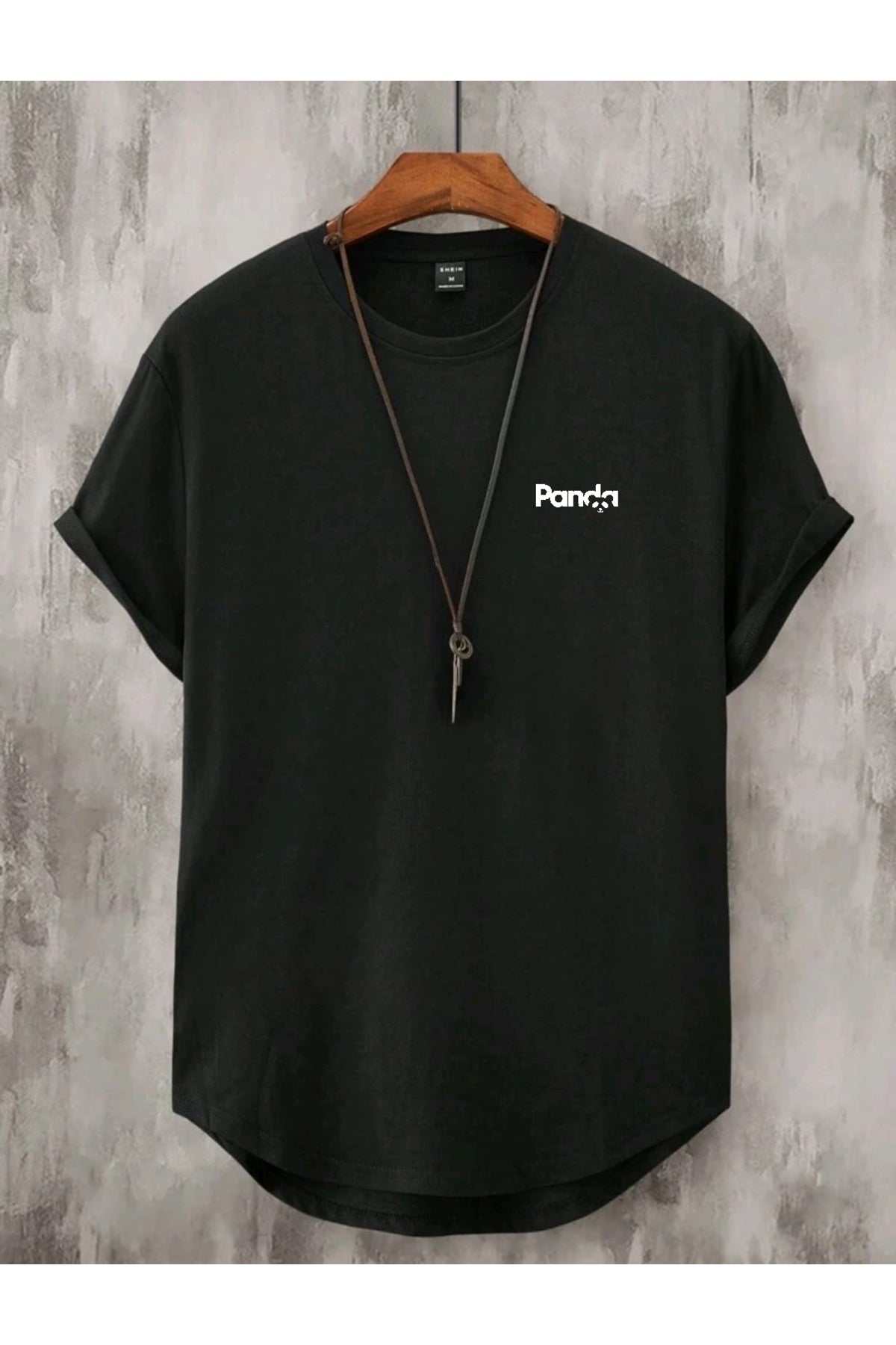 PANDA Oval Pamuklu Yazlık Unisex Tshirt