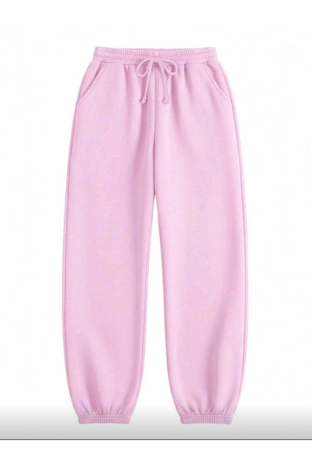 Soft Eşofman Altı Paçası Lastikli Şardonlu Unisex