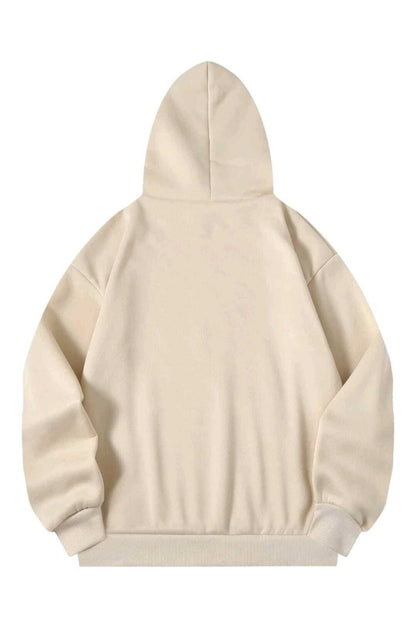Unisex Düz Baskısız Pamuklu Hoodie Spor Sweatshirt