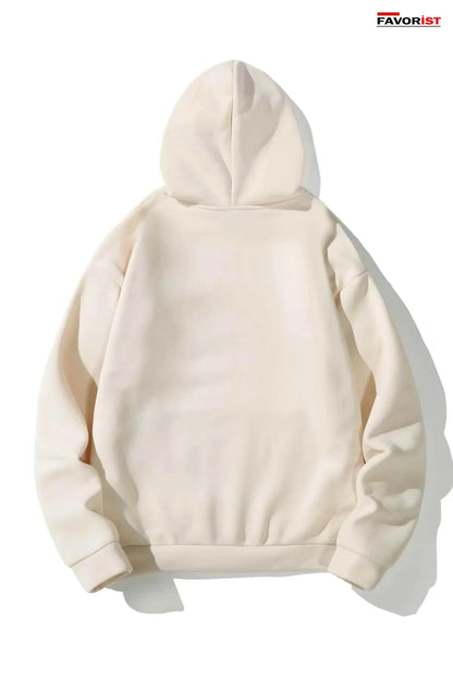 Happiest Baskılı UNİSEX Oversize Kapşonlu Sweatshirt