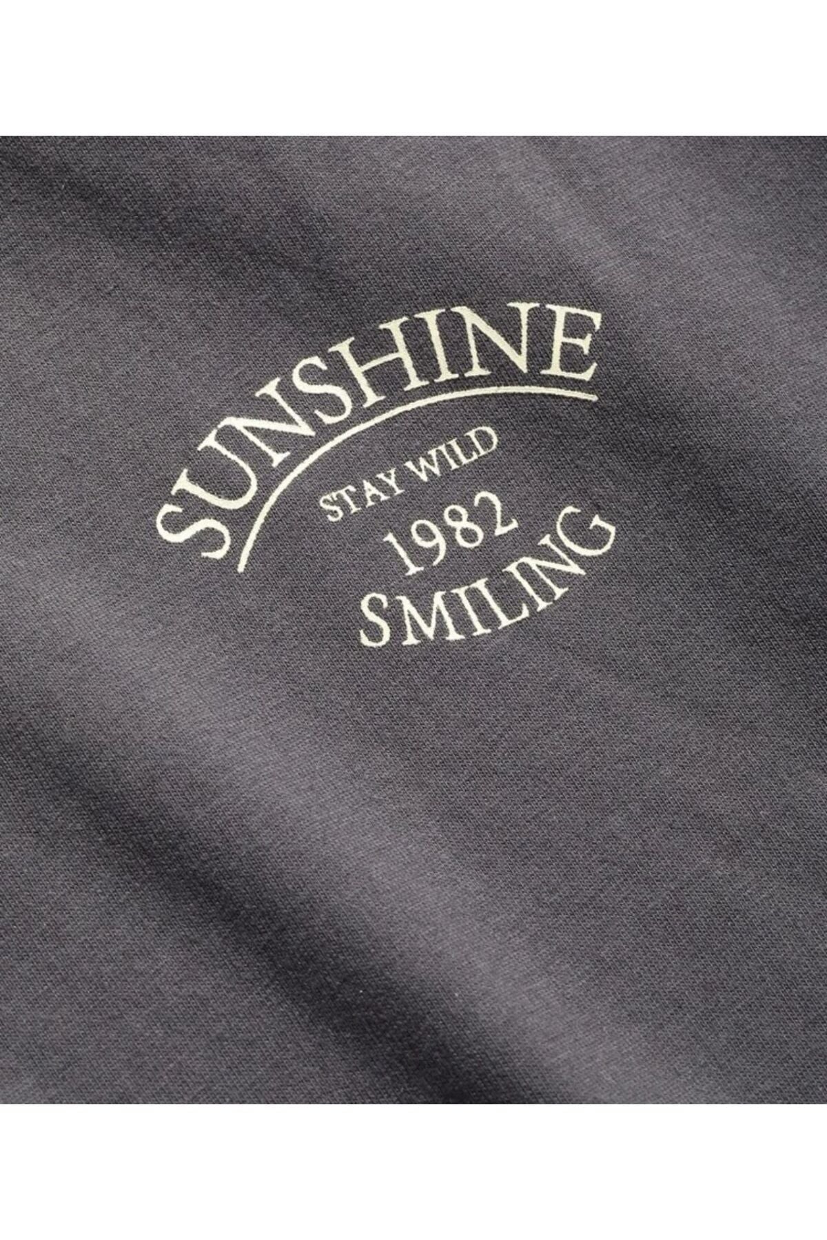 SUNSHINE Baskılı Oversize Tshirt