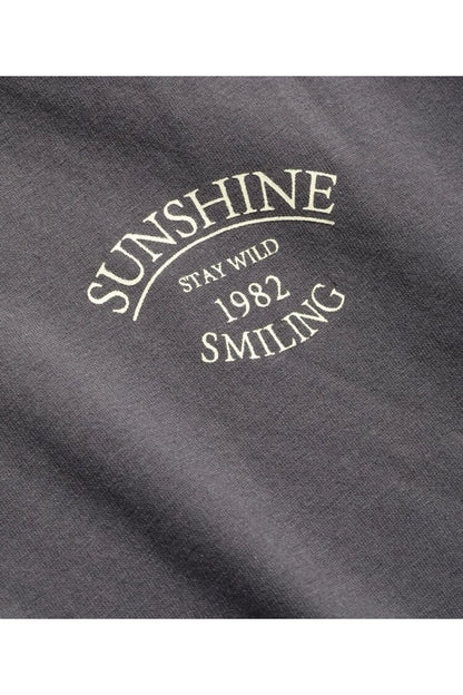 SUNSHINE Baskılı Oversize Tshirt