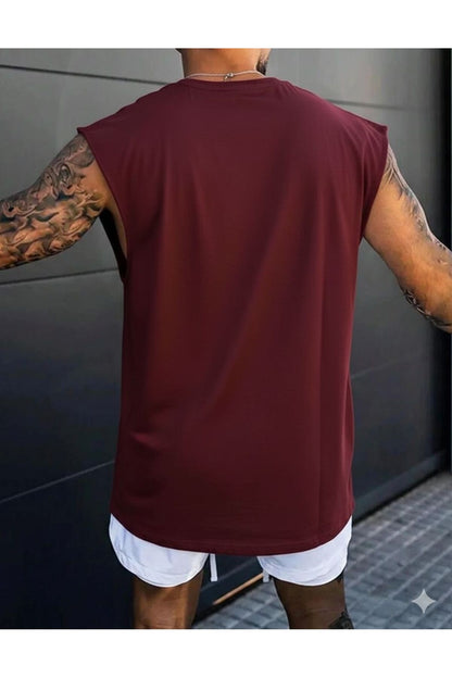 JRDN23 Basketbol Giyim Spor Giyim Sıfır Kol Oversize T-SHİRT