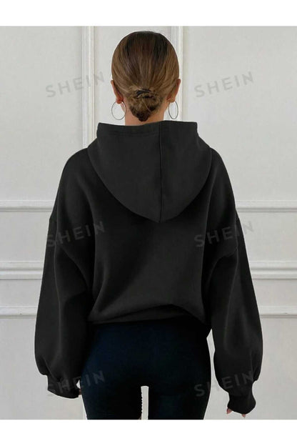 Oversize Kapüşonlu (BLOOM SHİNE)Sweatshirt