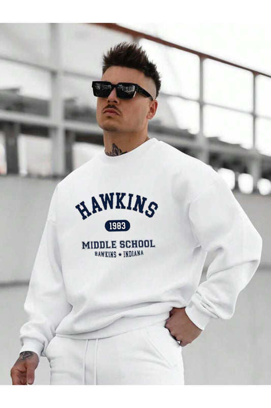 HAWKINS Oversize Bisiklet Yaka Sweatshirt