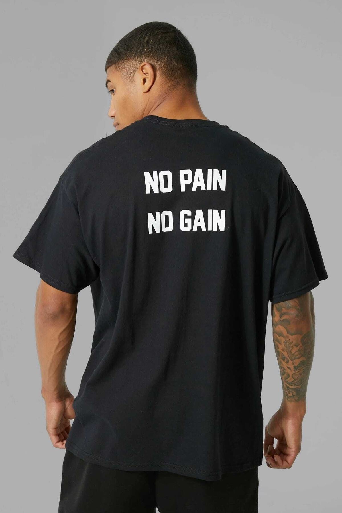 No Paın No Gaın Oversıze Spor Tshırt