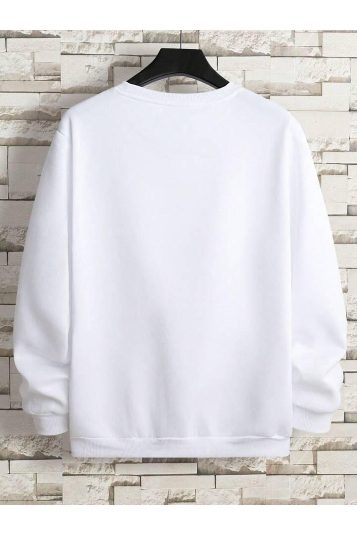 Brooklyn Minimal Yazı Baskılı Oversize Unisex (Sweatshirt)